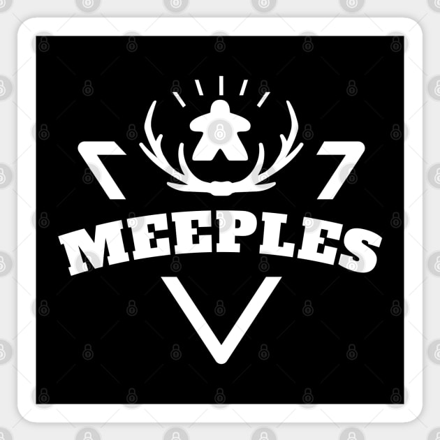 Meeples Board Games - Meeple, Board Game, Tabletop Nerd and Geek Sticker by pixeptional